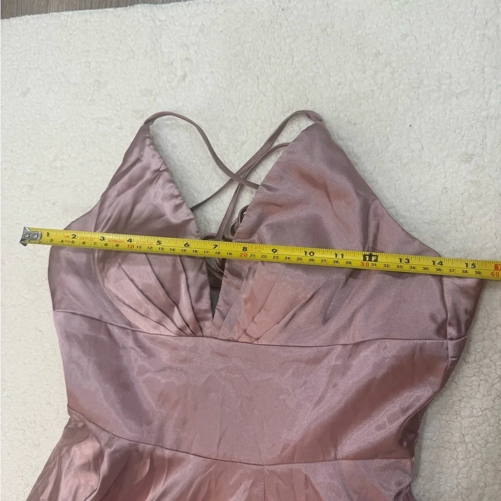 Faviana Glamour Formal Prom Special Occasion Dress Deep Mauve Size 6 - Picture 7 of 8